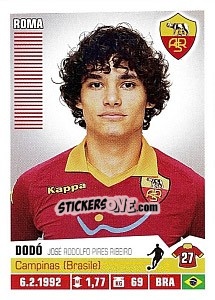 Cromo Dodó (Roma) - Calciatori 2012-2013 - Panini