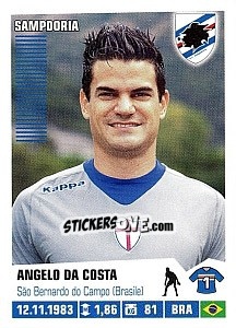 Sticker Angelo Da Costa (Sampdoria) - Calciatori 2012-2013 - Panini