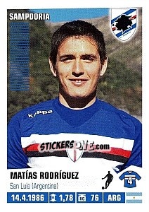 Sticker Matías Rodríguez (Sampdoria) - Calciatori 2012-2013 n. A83 - Panini
