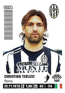 Sticker Christian Terlizzi (Siena) - Calciatori 2012-2013 n. A87 - Panini