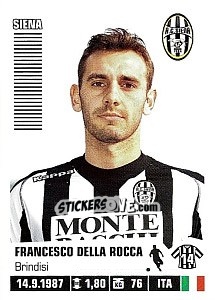 Sticker Francesco Della Rocca (Siena) - Calciatori 2012-2013 n. A89 - Panini
