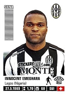 Sticker Innocent Emeghara (Siena) - Calciatori 2012-2013 n. A90 - Panini