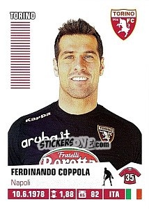 Sticker Ferdinando Coppola (Torino) - Calciatori 2012-2013 n. A91 - Panini