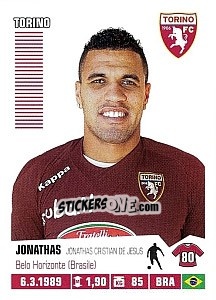 Sticker Jonathas (Torino) - Calciatori 2012-2013 - Panini