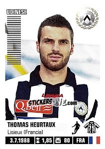 Sticker Thomas Heurtaux (Udinese) - Calciatori 2012-2013 n. A96 - Panini