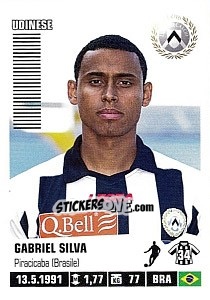 Sticker Gabriel Silva (Udinese) - Calciatori 2012-2013 - Panini
