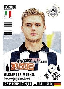 Sticker Alexander Merkel (Udinese) - Calciatori 2012-2013 n. A100 - Panini