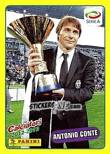 Sticker Campioni d'Italia - Antonio Conte - Calciatori 2012-2013 n. V13 - Panini