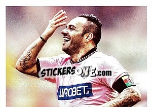 Sticker Fabrizio Miccoli  (1 of 2) - Calciatori 2012-2013 n. X13 - Panini