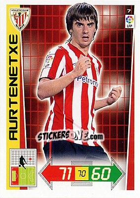 Sticker Aurtenetxe - Liga BBVA 2012-2013. Adrenalyn XL n. 7 - Panini