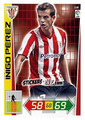 Figurina Ïñigo Pérez - Liga BBVA 2012-2013. Adrenalyn XL n. 12 - Panini
