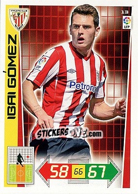 Cromo Ibai Gómez - Liga BBVA 2012-2013. Adrenalyn XL n. 13 - Panini