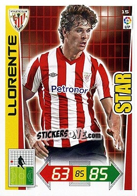Sticker Fernando Llorente - Liga BBVA 2012-2013. Adrenalyn XL n. 15 - Panini