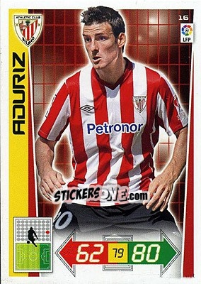 Sticker Aduriz - Liga BBVA 2012-2013. Adrenalyn XL n. 16 - Panini