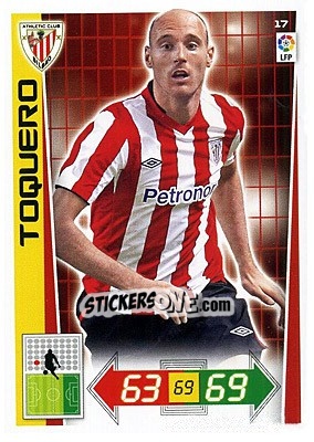 Sticker Toquero - Liga BBVA 2012-2013. Adrenalyn XL n. 17 - Panini