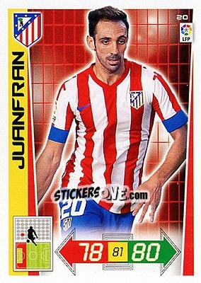 Sticker Juanfran - Liga BBVA 2012-2013. Adrenalyn XL n. 20 - Panini