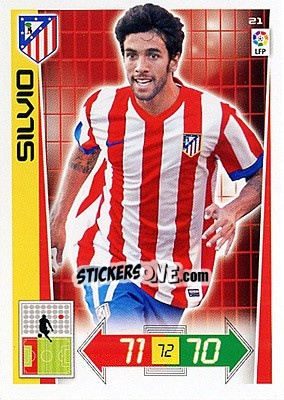 Sticker Sílvio - Liga BBVA 2012-2013. Adrenalyn XL - Panini