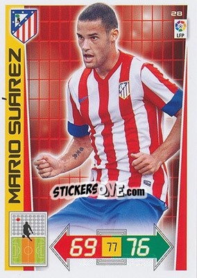 Cromo Mario Suárez - Liga BBVA 2012-2013. Adrenalyn XL - Panini