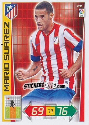 Sticker Mario Suárez - Liga BBVA 2012-2013. Adrenalyn XL n. 28 - Panini