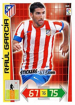 Sticker Raúl García - Liga BBVA 2012-2013. Adrenalyn XL - Panini