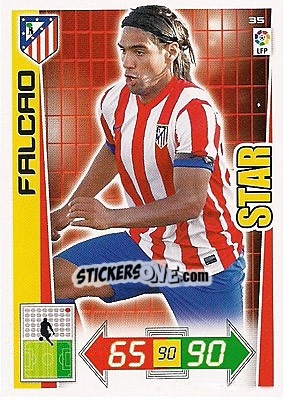 Figurina Falcao - Liga BBVA 2012-2013. Adrenalyn XL - Panini