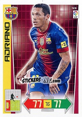 Sticker Adriano Correia - Liga BBVA 2012-2013. Adrenalyn XL n. 43 - Panini