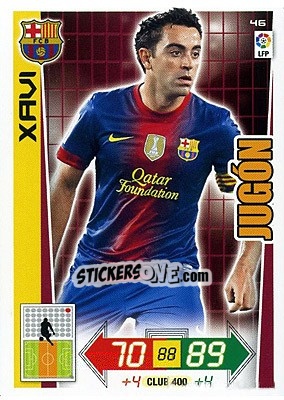 Sticker Xavi - Liga BBVA 2012-2013. Adrenalyn XL n. 46 - Panini
