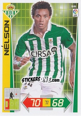 Sticker Nélson - Liga BBVA 2012-2013. Adrenalyn XL n. 56 - Panini