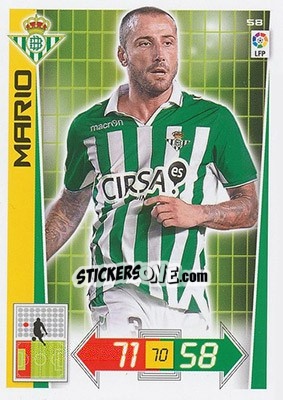 Sticker Mario - Liga BBVA 2012-2013. Adrenalyn XL n. 58 - Panini