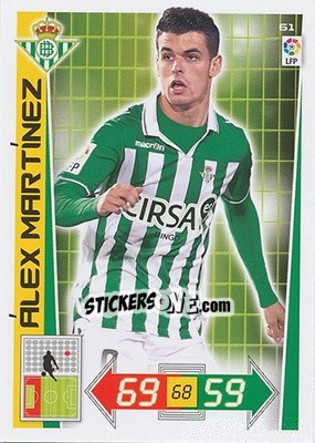 Figurina Alex Martínez - Liga BBVA 2012-2013. Adrenalyn XL - Panini