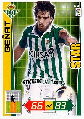Cromo Beñat - Liga BBVA 2012-2013. Adrenalyn XL n. 63 - Panini