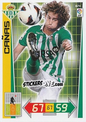 Sticker Cañas - Liga BBVA 2012-2013. Adrenalyn XL n. 64 - Panini