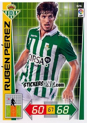 Sticker Rubén Pérez - Liga BBVA 2012-2013. Adrenalyn XL n. 65 - Panini