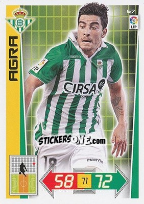 Figurina Agra - Liga BBVA 2012-2013. Adrenalyn XL - Panini