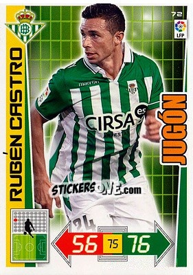 Sticker Rubén Castro - Liga BBVA 2012-2013. Adrenalyn XL n. 72 - Panini