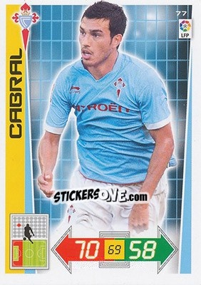 Sticker Cabral - Liga BBVA 2012-2013. Adrenalyn XL - Panini