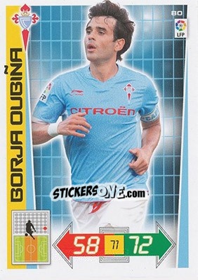 Sticker Borja Oubiña - Liga BBVA 2012-2013. Adrenalyn XL n. 80 - Panini