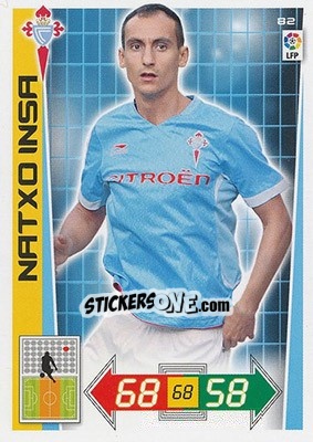 Sticker Natxo Insa - Liga BBVA 2012-2013. Adrenalyn XL n. 82 - Panini