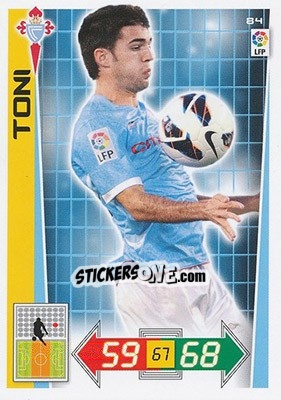 Sticker Toni - Liga BBVA 2012-2013. Adrenalyn XL n. 84 - Panini