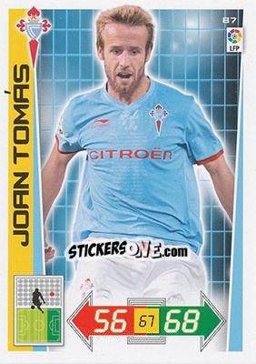 Sticker Joan Tomás - Liga BBVA 2012-2013. Adrenalyn XL n. 87 - Panini
