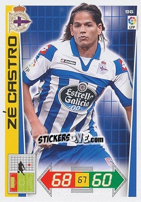 Sticker Zé Castro - Liga BBVA 2012-2013. Adrenalyn XL n. 96 - Panini