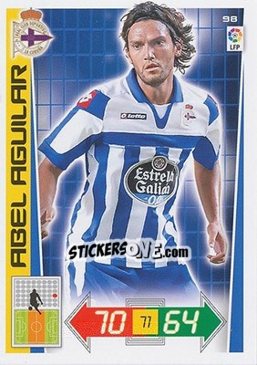Sticker Abel Aguilar - Liga BBVA 2012-2013. Adrenalyn XL n. 98 - Panini