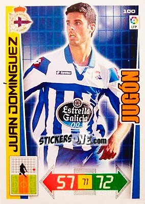 Sticker Juan Domínguez - Liga BBVA 2012-2013. Adrenalyn XL n. 100 - Panini