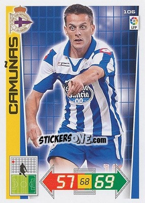 Sticker Camuñas - Liga BBVA 2012-2013. Adrenalyn XL n. 106 - Panini