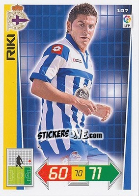 Sticker Riki - Liga BBVA 2012-2013. Adrenalyn XL n. 107 - Panini