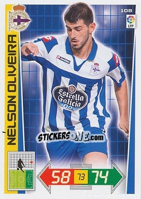 Sticker Nelson Oliveira - Liga BBVA 2012-2013. Adrenalyn XL n. 108 - Panini