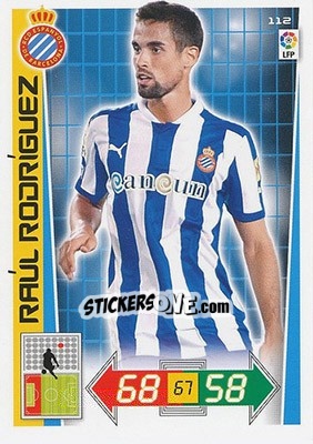 Sticker Raúl Rodriguez - Liga BBVA 2012-2013. Adrenalyn XL n. 112 - Panini