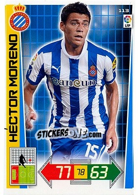 Sticker Héctor Moreno - Liga BBVA 2012-2013. Adrenalyn XL n. 113 - Panini