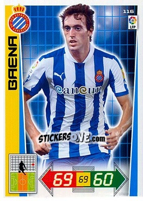 Cromo Baena - Liga BBVA 2012-2013. Adrenalyn XL n. 116 - Panini