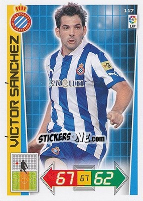 Sticker Víctor Sánchez - Liga BBVA 2012-2013. Adrenalyn XL n. 117 - Panini